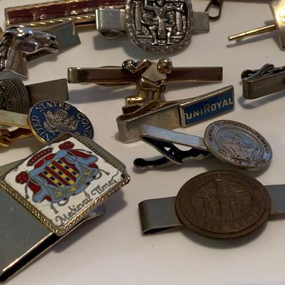 Large Vintage Lot Tie Tacks /Clips