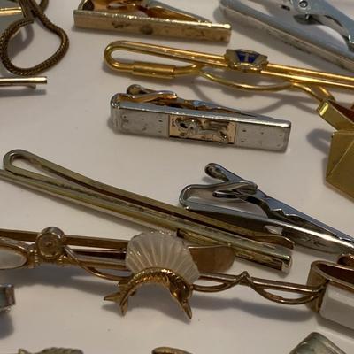 Large Vintage Lot Tie Tacks /Clips