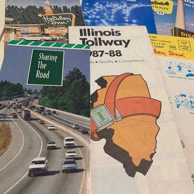 Vintage Fold Out Road Maps Lot