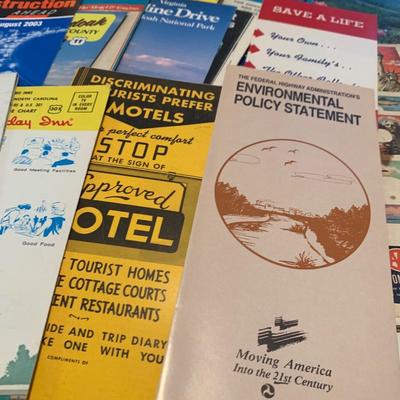 Vintage Fold Out Road Maps Lot