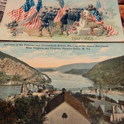 Vintage Postcards Lot - Real Photos Deep Creek Lake West Airlines +++