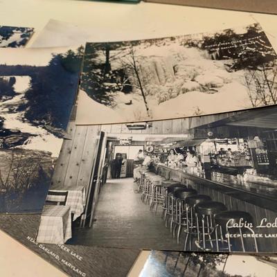 Vintage Postcards Lot - Real Photos Deep Creek Lake West Airlines +++