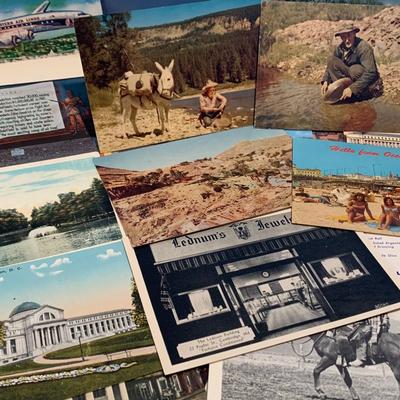 Vintage Postcards Lot - Real Photos Deep Creek Lake West Airlines +++