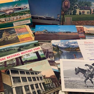 Vintage Postcards Lot - Real Photos Deep Creek Lake West Airlines +++