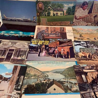 Vintage Postcards Lot - Real Photos Deep Creek Lake West Airlines +++