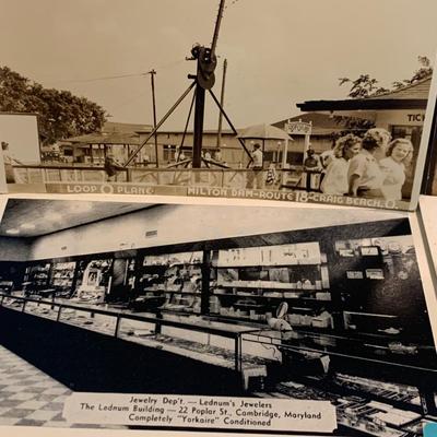 Vintage Postcards Lot - Real Photos Deep Creek Lake West Airlines +++