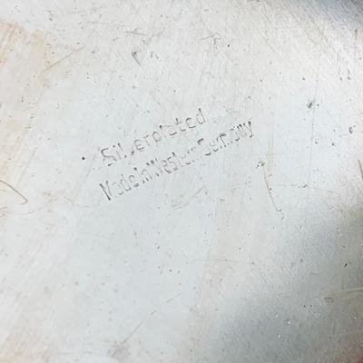 Large Silver Plate Lot Goblets Repousse Flatware Serving Pieces