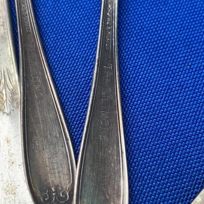 Silverplate Small Flatware Lot Rolex Sheffield +++