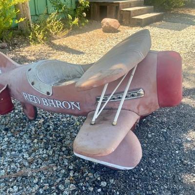 Vintage Red Baron Toy Airplane