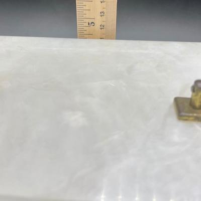 Vintage Lucite Travel Case Pearlesent
