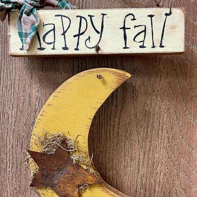 Rustic Fall Season Wood Wall hanging