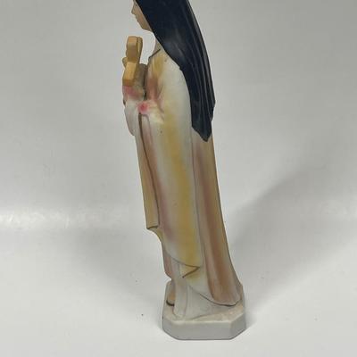 Vintage Ceramic Saint Theresa Statue