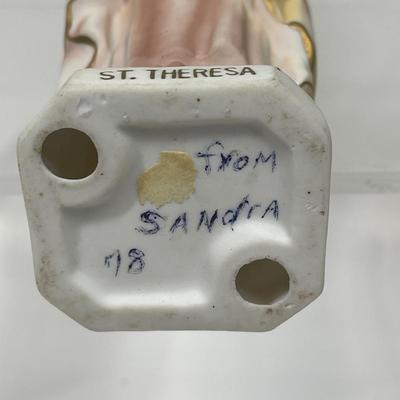 Vintage Ceramic Saint Theresa Statue