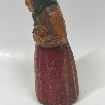 Antique Vintage 1930's Sirocco Resin Old Jewish Woman Figurine