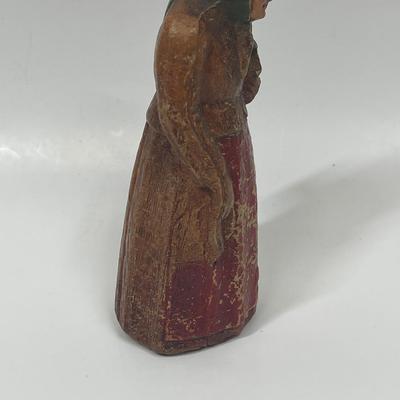 Antique Vintage 1930's Sirocco Resin Old Jewish Woman Figurine