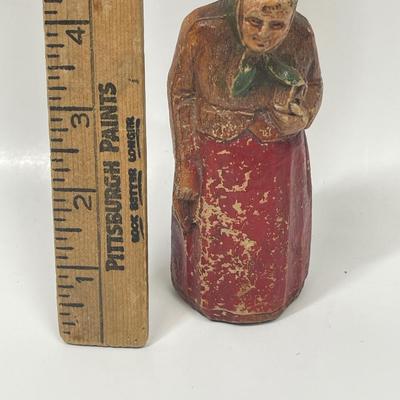 Antique Vintage 1930's Sirocco Resin Old Jewish Woman Figurine
