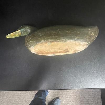 Vintage Hand Carved Wood Duck Decoy