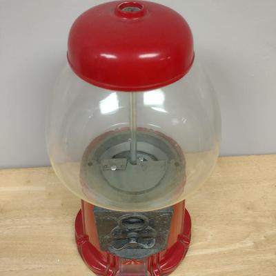 Carousel Industries Bubble Gum Dispenser - Metal With Glass Globe