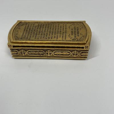 Vatican Library Collection Rosary Box St Francis Of Assisi Handcrafted