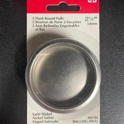 Nickel Plated Closet Door Finger Pulls
