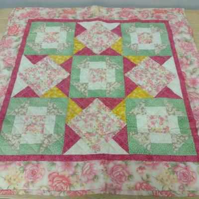 Three Small Quilts - Each Approx 24" x 24"