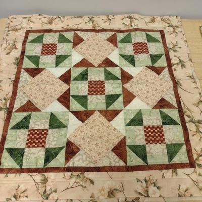 Three Small Quilts - Each Approx 24" x 24"