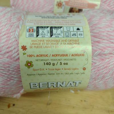 Bernat Softee Baby Yarn- Baby Pink Marl- Three Packs (#2)