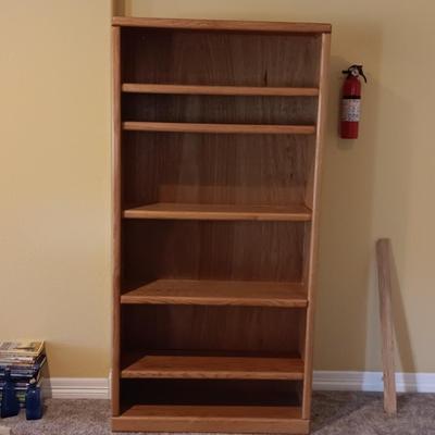 5 ADJUSTABLE SHELF BOOKCASE