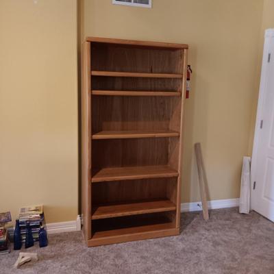 5 ADJUSTABLE SHELF BOOKCASE