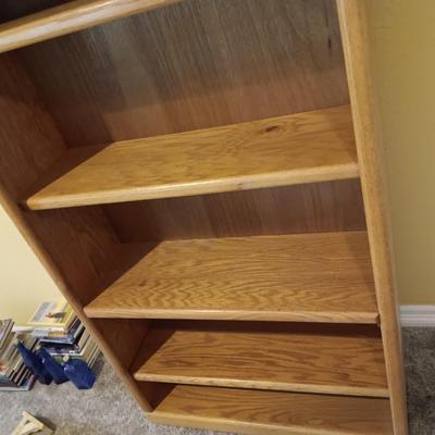 5 ADJUSTABLE SHELF BOOKCASE