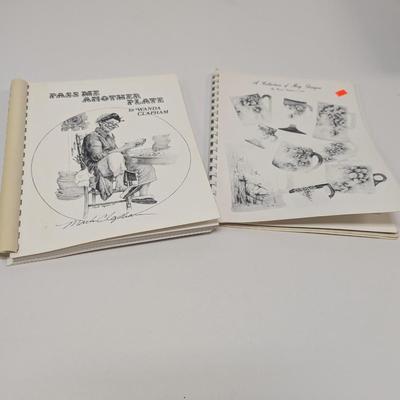 Porcelain Painting Books Wanda Clapman - Signed By Artist Mark Clapman
