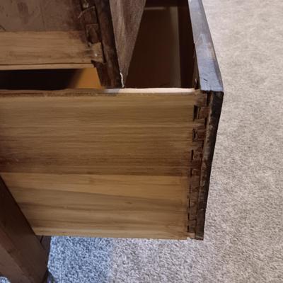 ANTIQUE DRESSER WITH MIRROR