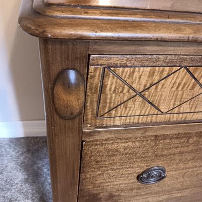 ANTIQUE DRESSER WITH MIRROR