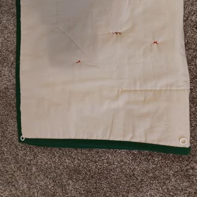 HANDMADE CHRISTMAS TREE THROW AND A QUILTED WREATH WALL HANGING