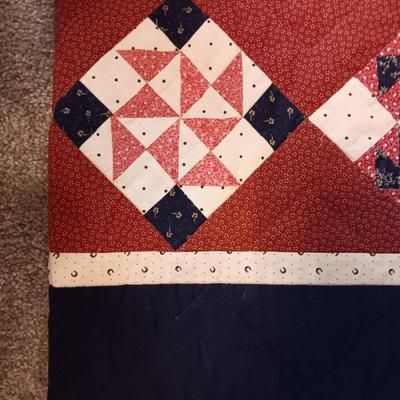 HANDMADE QUILTED THROW AND WALL HANGING