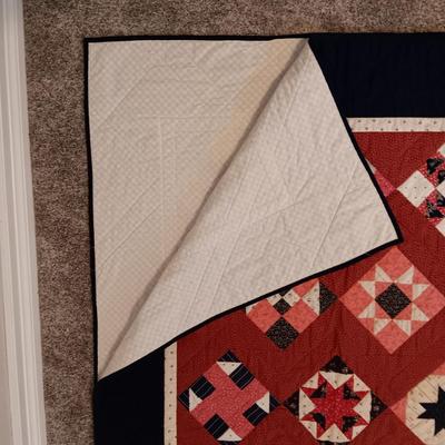 HANDMADE QUILTED THROW AND WALL HANGING