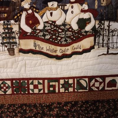 3 HANDMADE QUILTED WALL HANGINGS