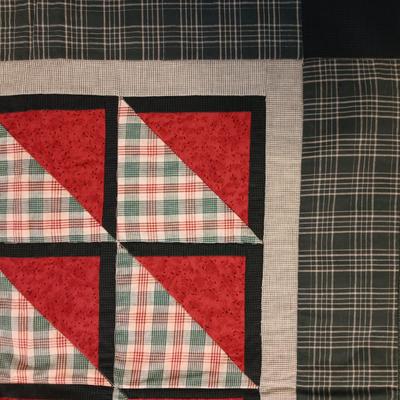 3 HANDMADE QUILTED WALL HANGINGS