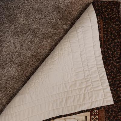 3 HANDMADE QUILTED WALL HANGINGS