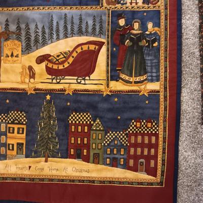 3 HANDMADE QUILTED WALL HANGINGS