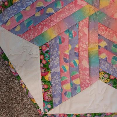 HANDMADE QUILTED WALL HANGINGS/TABLE RUNNERS W/EASTER THEME