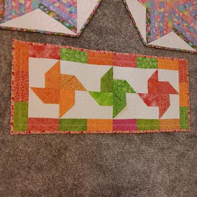 HANDMADE QUILTED WALL HANGINGS/TABLE RUNNERS W/EASTER THEME
