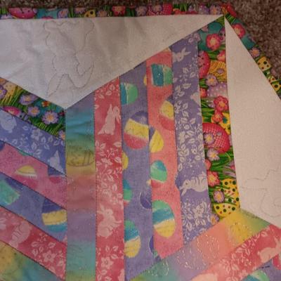 HANDMADE QUILTED WALL HANGINGS/TABLE RUNNERS W/EASTER THEME