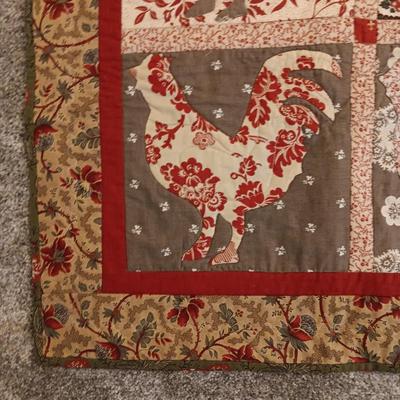 2 HANDMADE QUILTED THROW BLANKETS