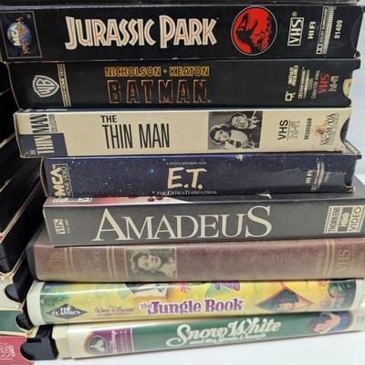 Collection Of VHS Tapes