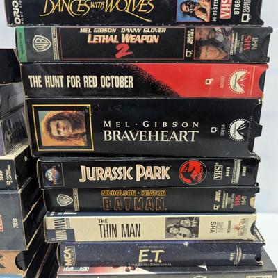 Collection Of VHS Tapes