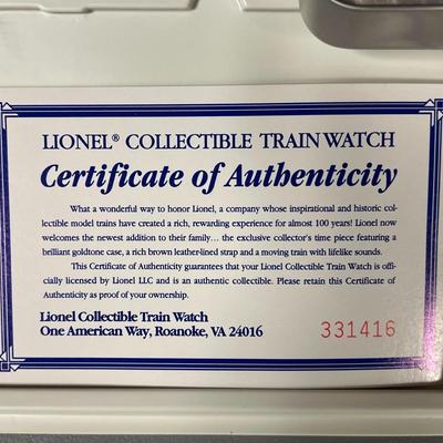 Lionel Collectible Train Watch