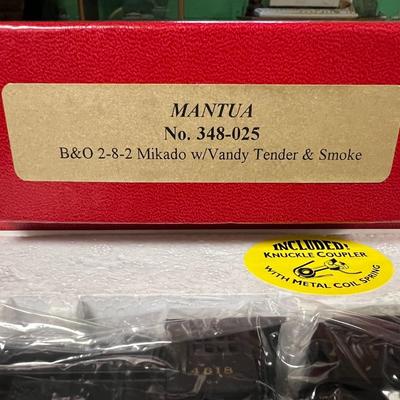 Mantua No. 348-025 B&O Mikado w/ Vandy Tender & Smoke