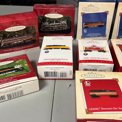 Hallmark Keepsake Train Ornaments Lot