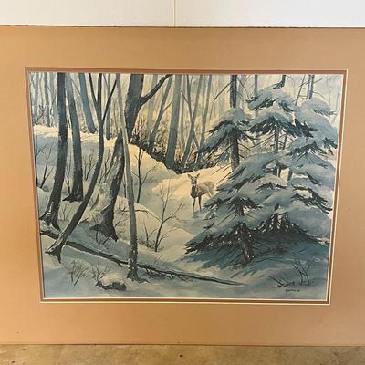 Matted Watercolor Painting- Signed by Artist